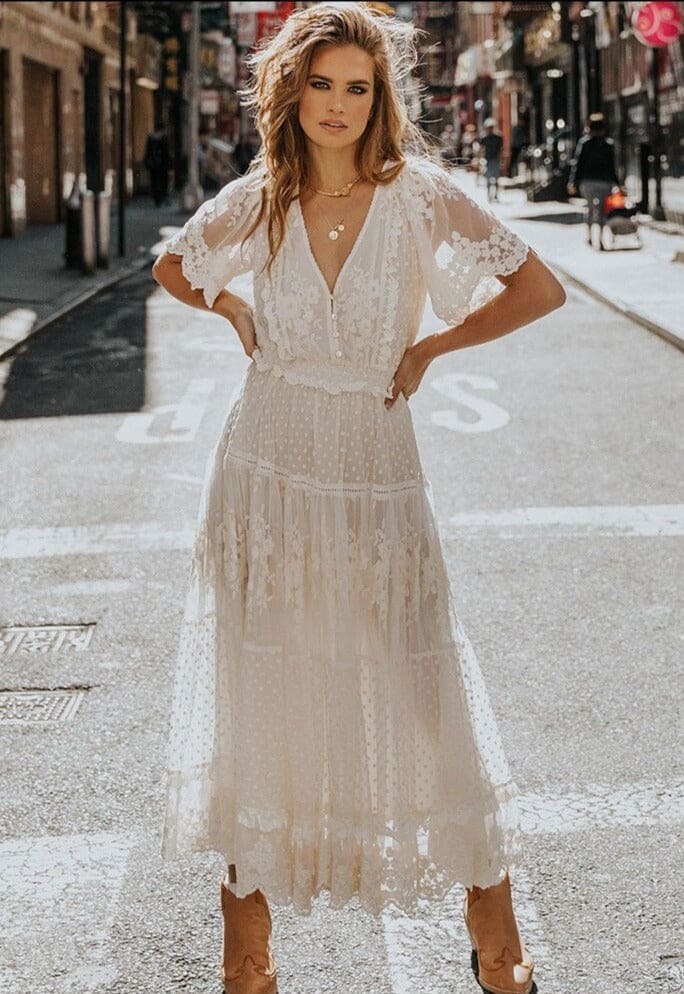 Robe Hippie Indienne Beauté Amérindienne – Image 2