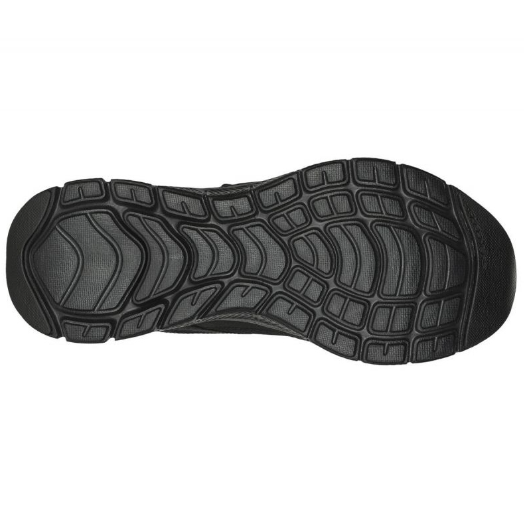 Basket cuirtextile homme à velcros semelle souple à mémoire de forme SKECHERS flex advantage noir – Image 3