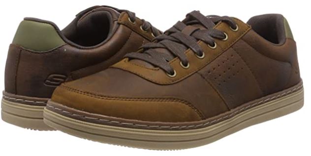 Basket homme marron Fermeture lacets SKECHERS heston-avano (A) – Image 2