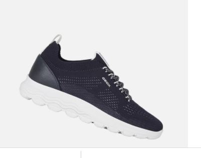 Sneakers femme Lacet Semelle compensée GEOX SPHERICA coloris navy – Image 2