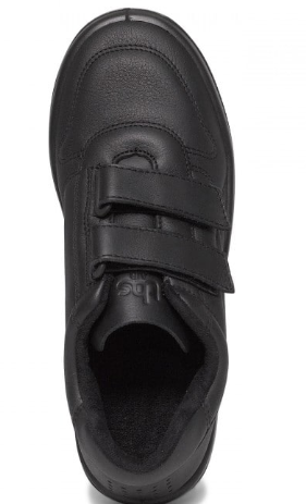 Tennis homme Velcros Cuir Doublure textile Semelle épaisse Chaussant large TBS Archer Coloris noir – Image 3