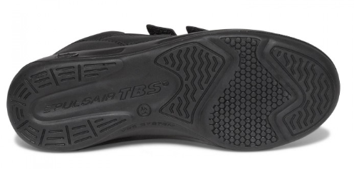 Tennis homme Velcros Cuir Doublure textile Semelle épaisse Chaussant large TBS Archer Coloris noir – Image 4