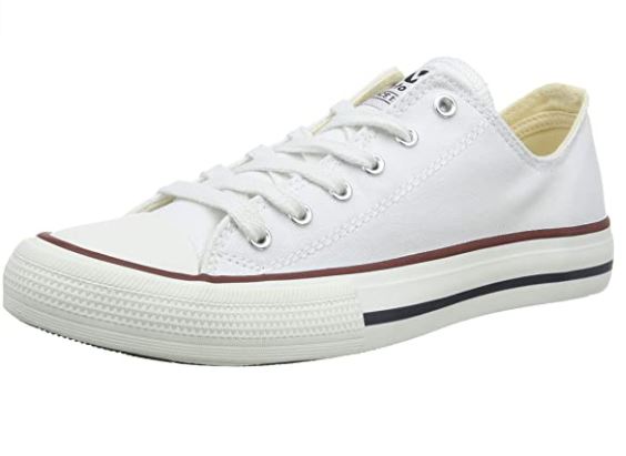 Tennis toile femme ou homme Lacet Semelle plate VICTORIA 06550 bleu marine ou blanc – Image 8