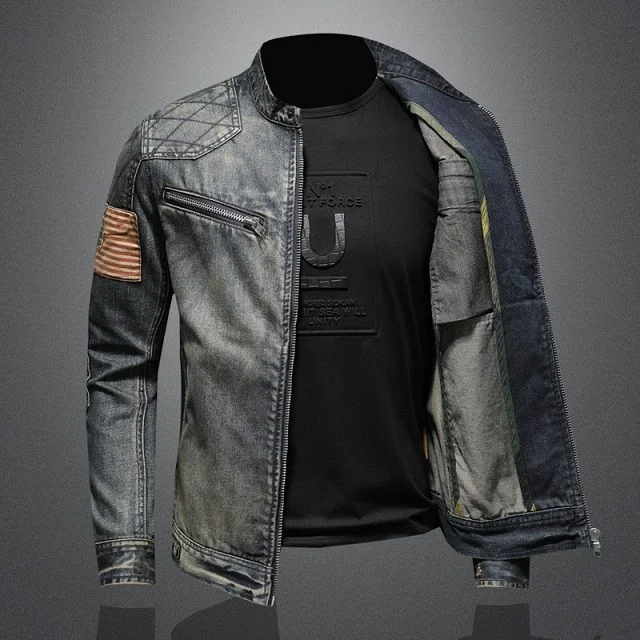 Veste en jean vintage homme – Image 2