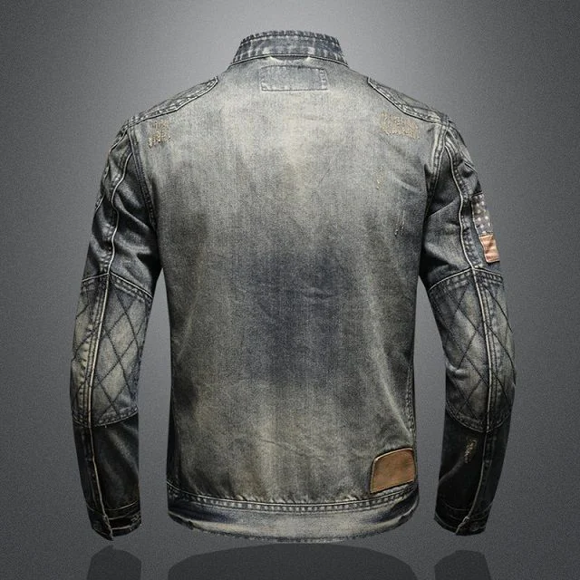 Veste en jean vintage homme – Image 4