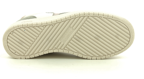 Basket femme cuir et synthétique semelle épaisse coloris marron/or/beige VICTORIA 1258222 – Image 7