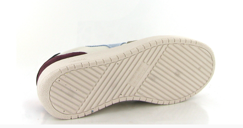 Tennis Mode femme Lacet Semelle épaisse Largeur confort Doublure textile VICTORIA Coloris multicolore sur fond beige – Image 5