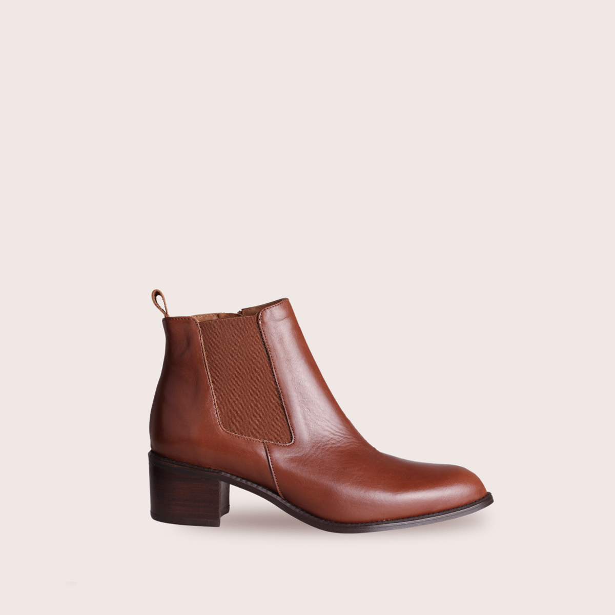Bottines Chelsea en cuir Cognac – Joie 18081 – Image 2