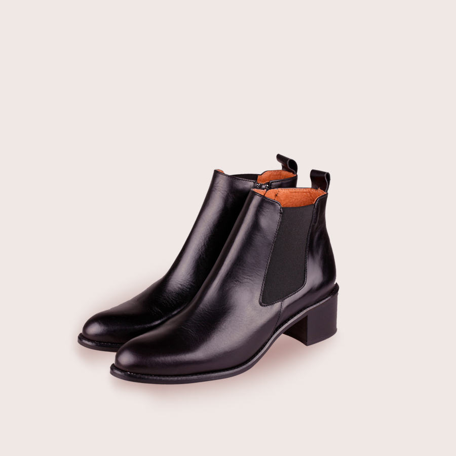 Bottines Chelsea en cuir noir – Joie 18081 – Image 3