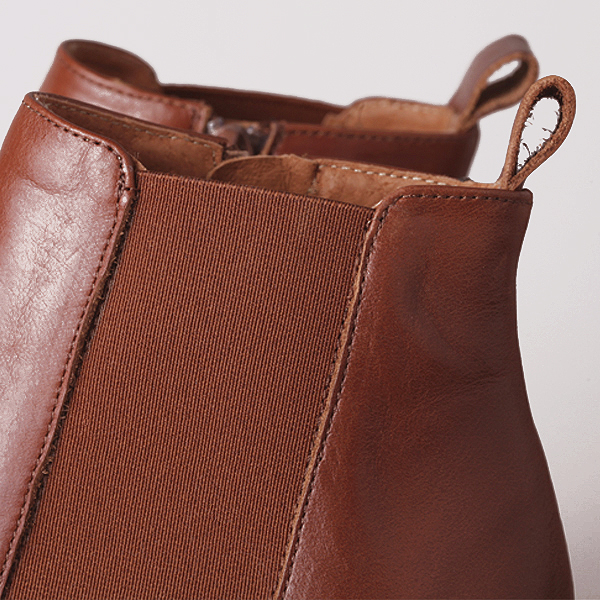 Bottines Chelsea en cuir Cognac – Joie 18081 – Image 4