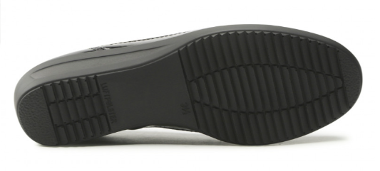 Ballerine femme cuir souples chaussant large semelle intérieure amovible, semelle antidérapante ARA coloris noir / vernis noir – Image 4