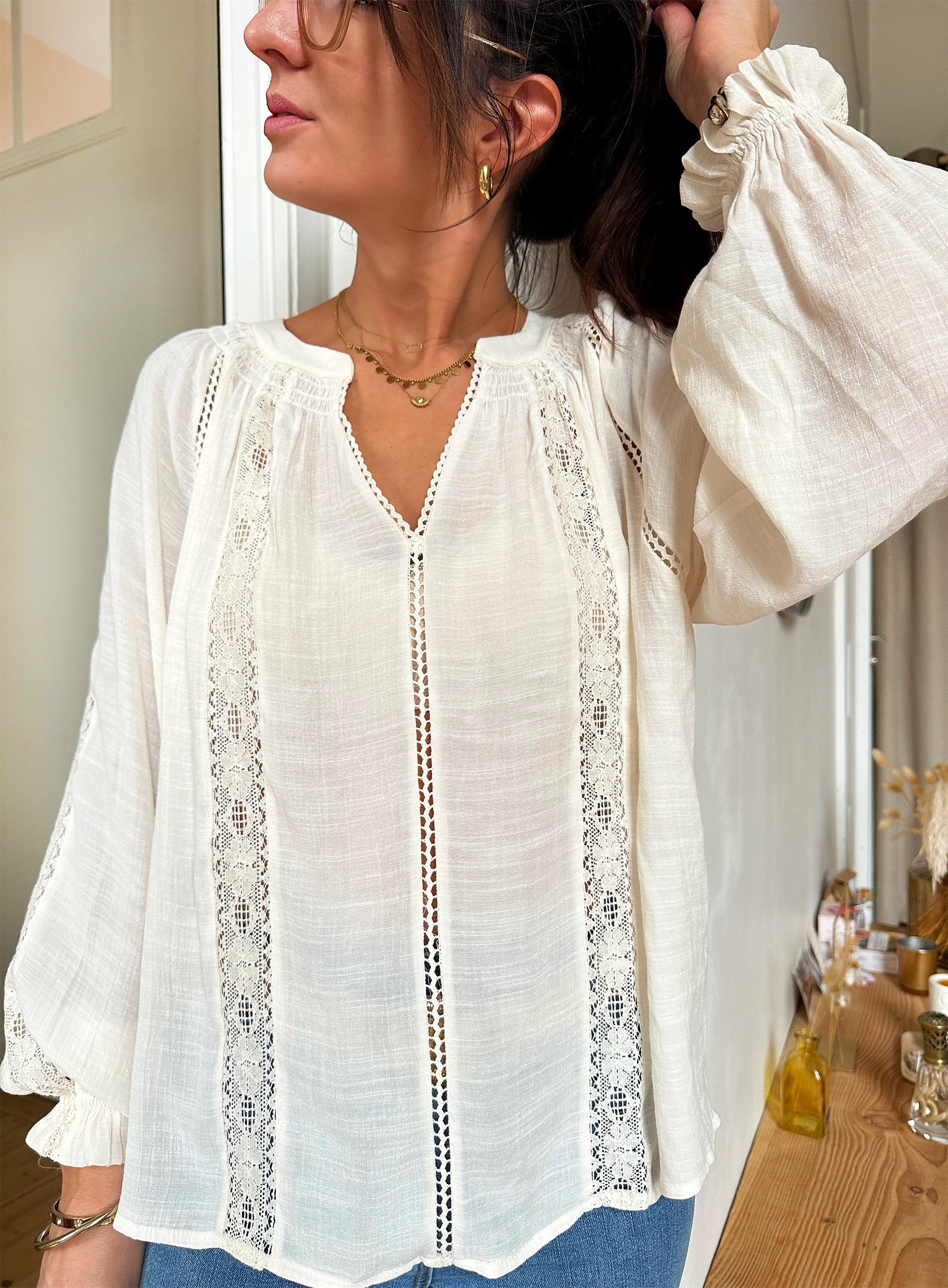 Blouse Anita Ivoire – Image 9