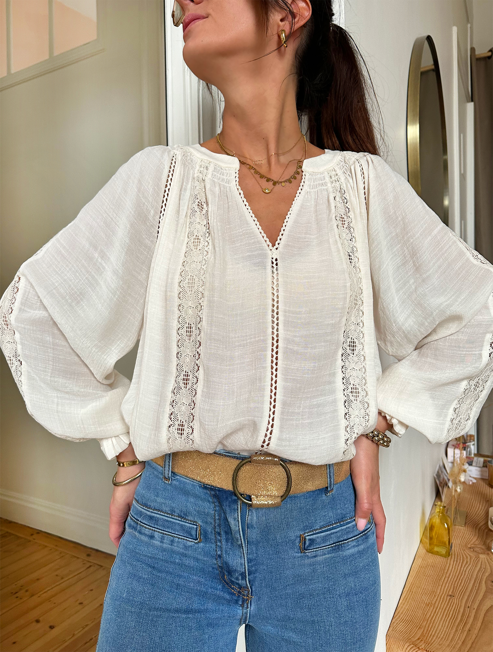 Blouse Anita Ivoire – Image 6