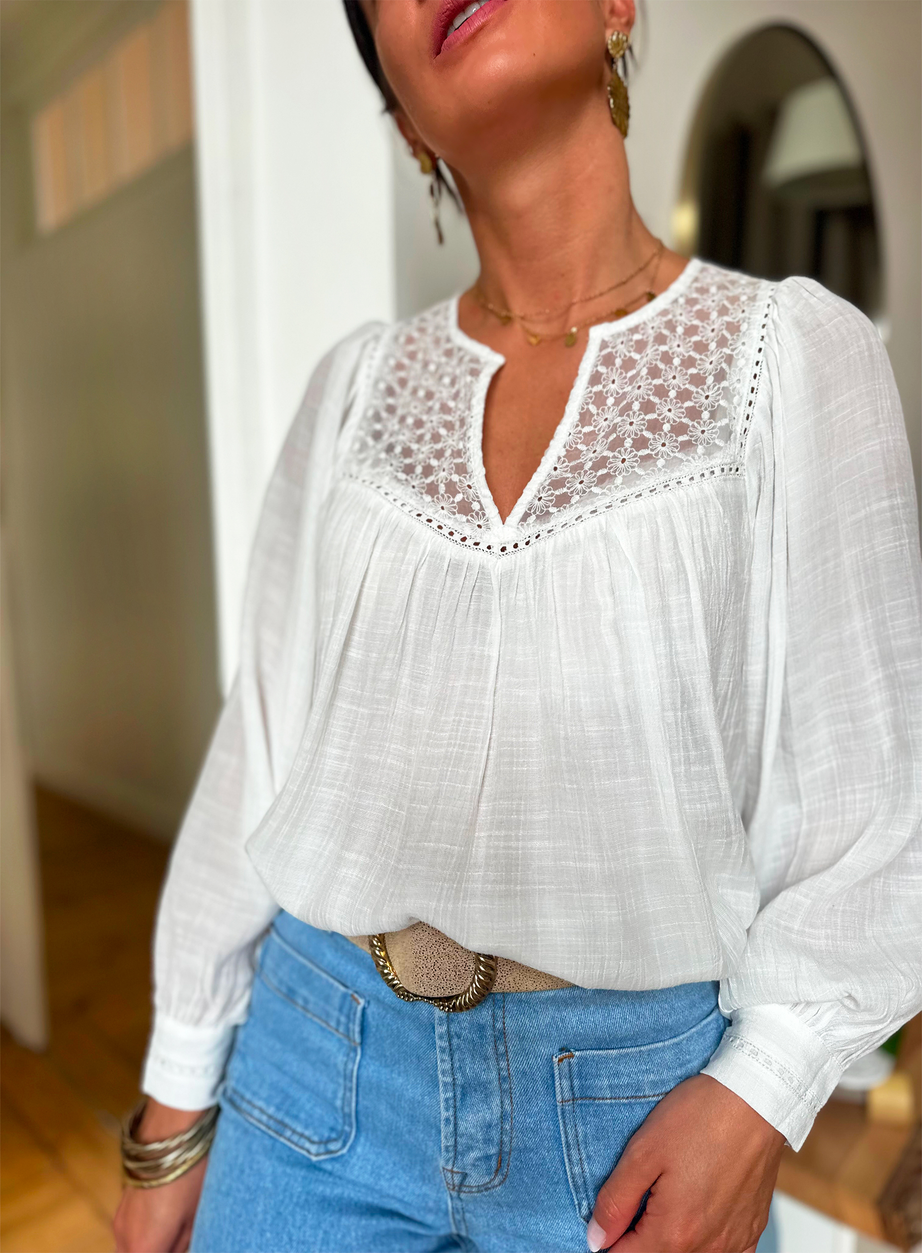 Blouse Carola Ecru – Image 4