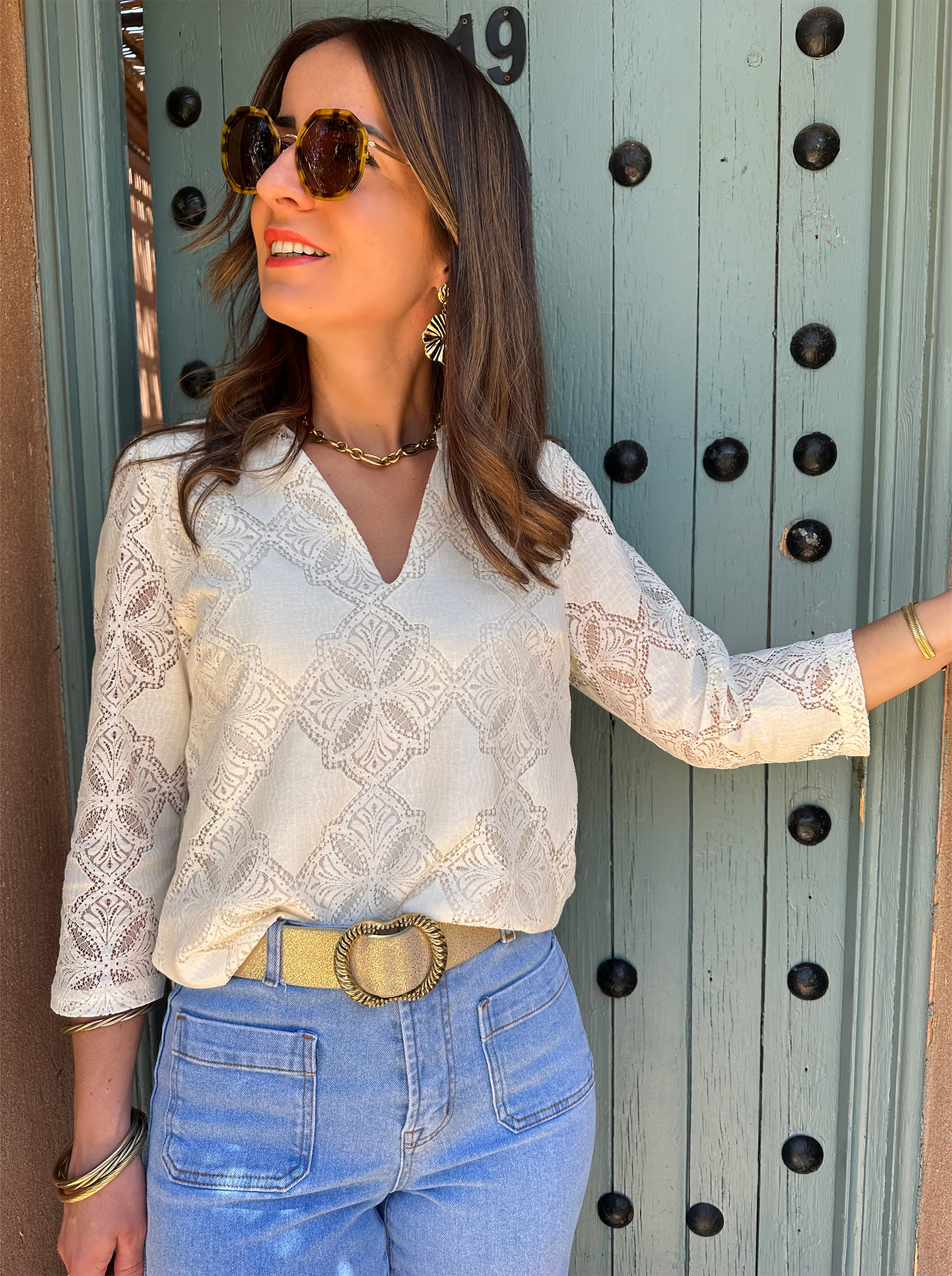 Blouse Zélia Ivoire – Image 2