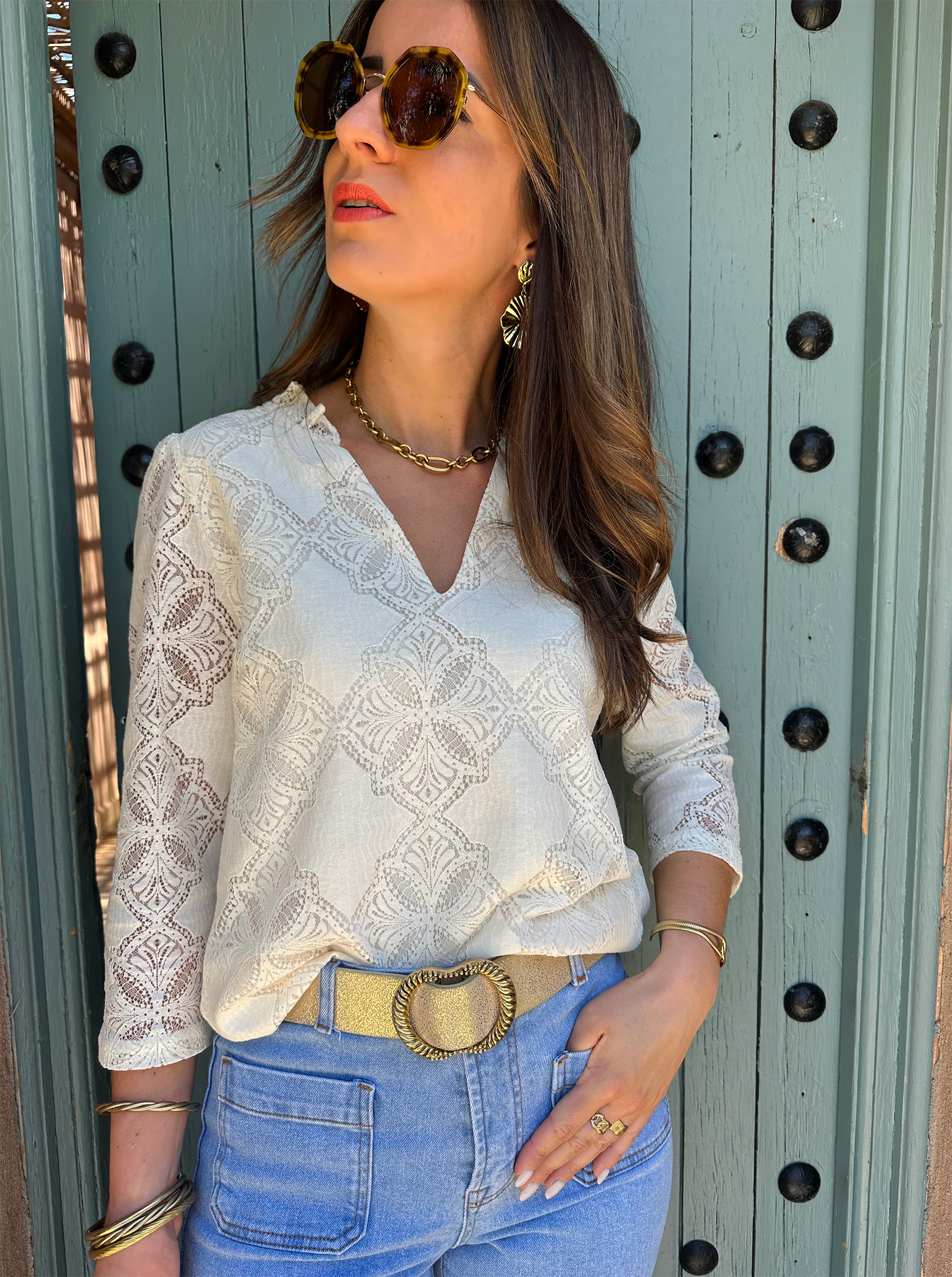 Blouse Zélia Ivoire – Image 5