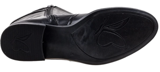 CAPRICE Bottes cavalières cuir lisse noir – Image 2