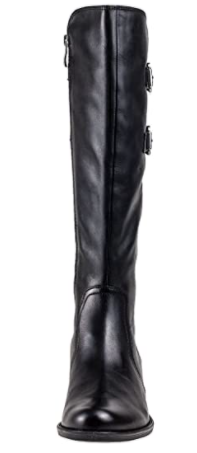 CAPRICE Bottes cavalières cuir lisse noir – Image 4