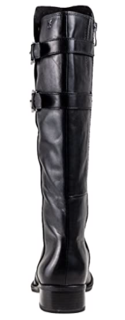 CAPRICE Bottes cavalières cuir lisse noir – Image 5