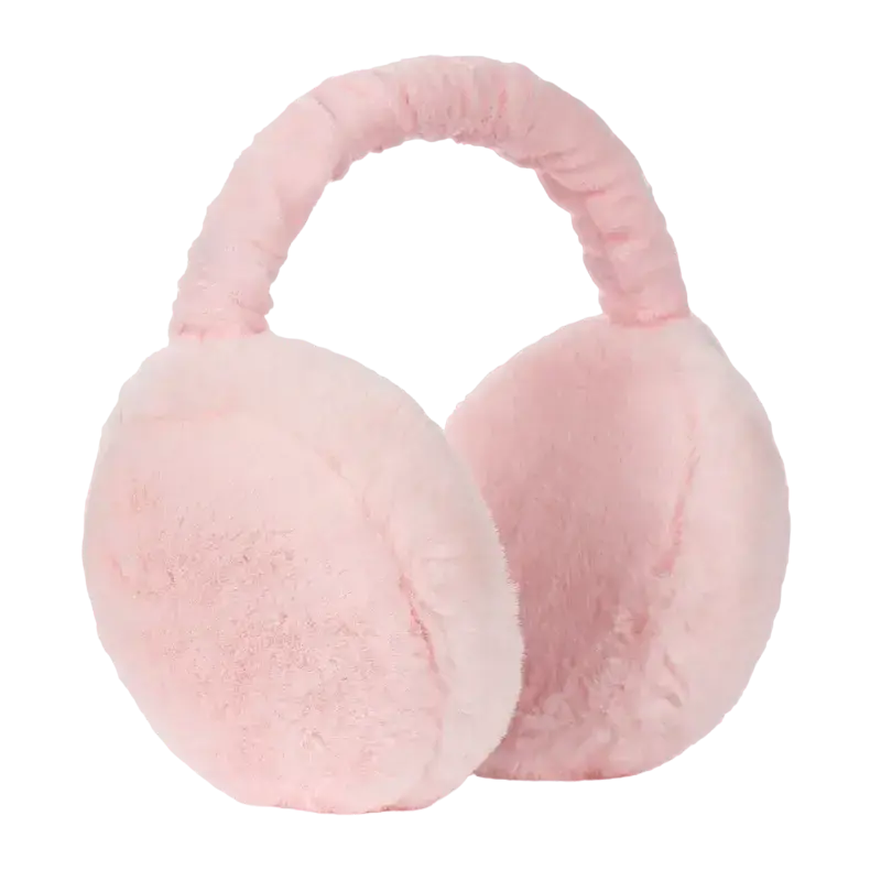 Cache oreille femme rose en peluche – Votre allié pour l’hiver