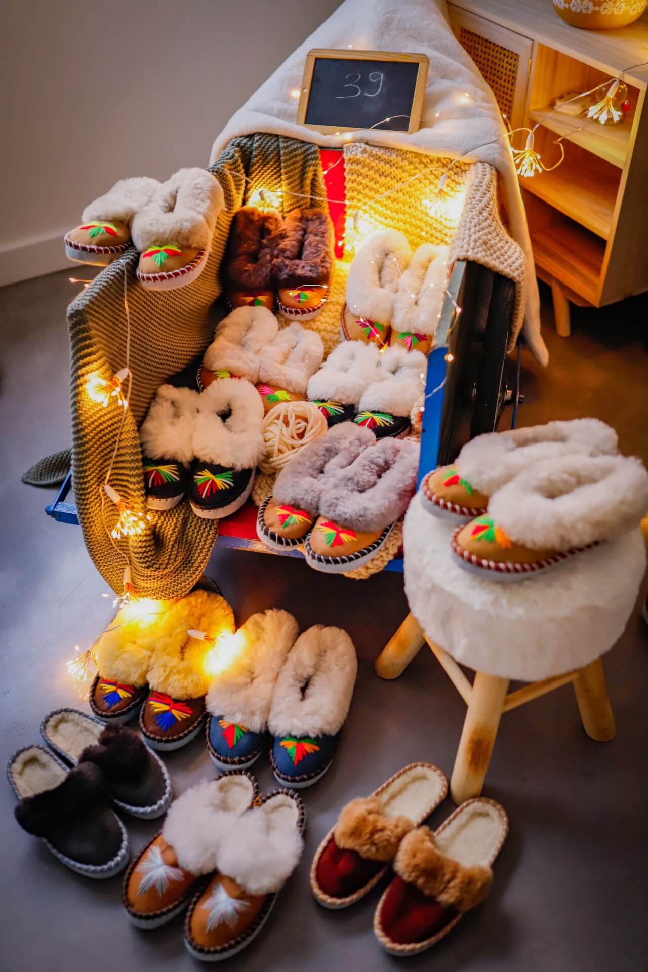 Chaussons et pantoufles fourrés Gingerbread – Taille 39 – Image 5