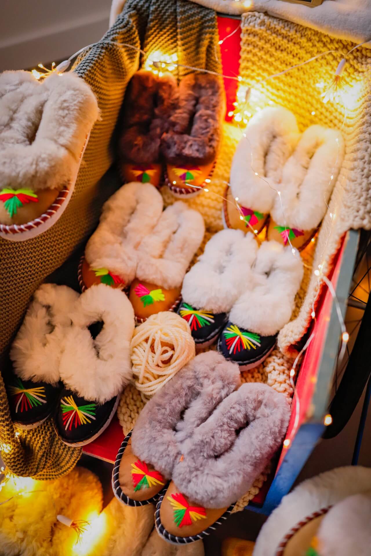 Chaussons et pantoufles fourrés Gingerbread – Taille 39 – Image 9