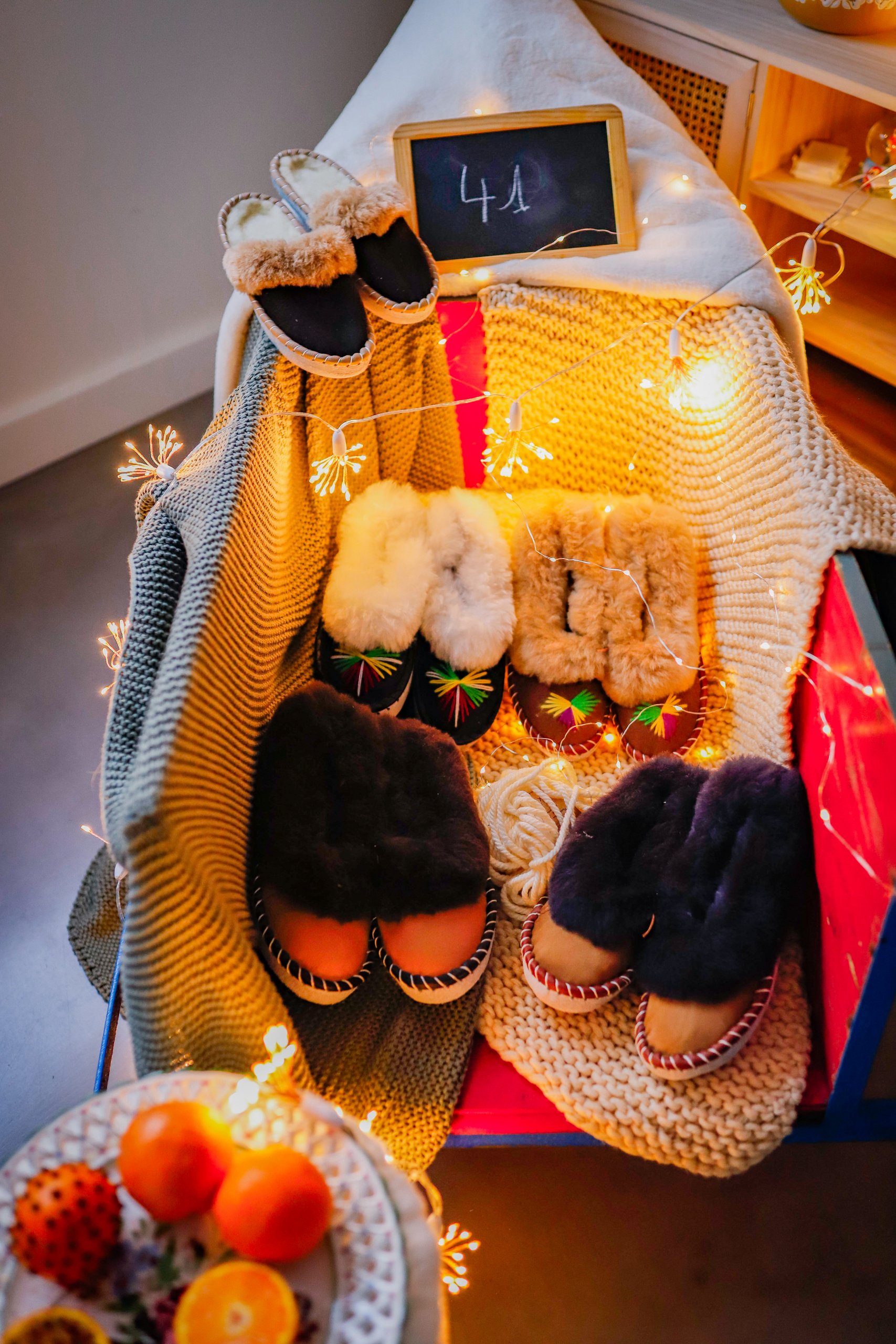 Chaussons et pantoufles fourrés Gingerbread – Taille 41 – Image 6