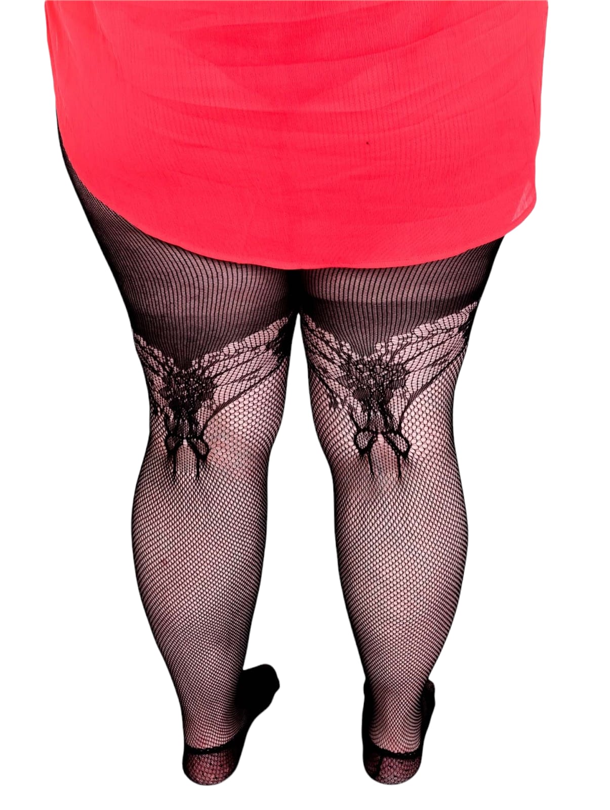 Collants résille bandes croisées – Image 2