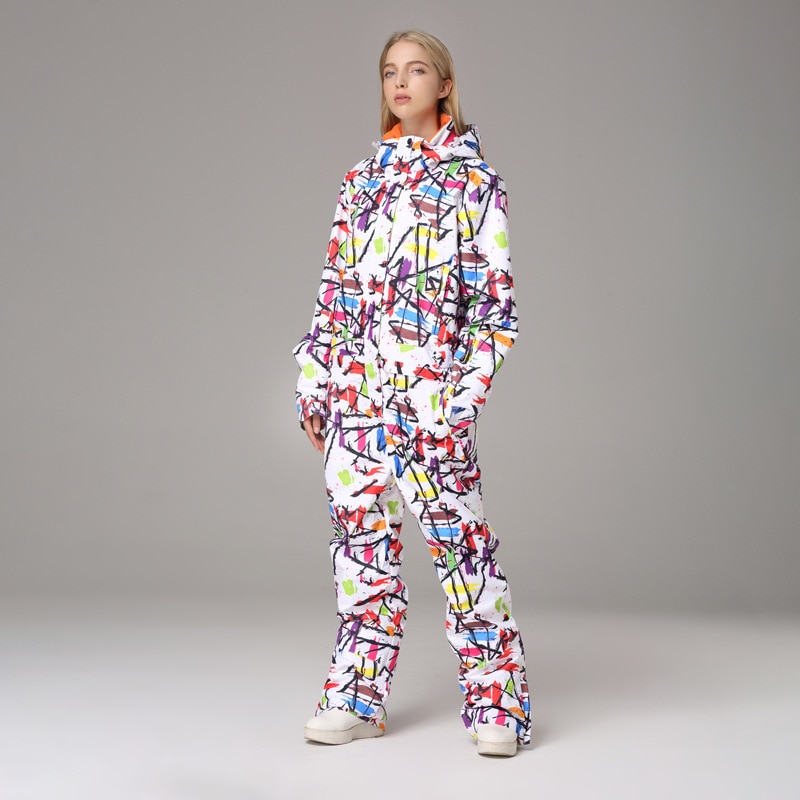 Combinaison de ski femme chaude et colorée – Image 3