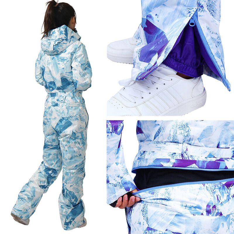 Combinaison de ski femme moderne à motifs colorés – Image 7