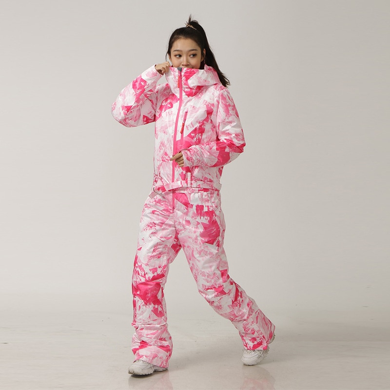 Combinaison de ski femme moderne à motifs colorés – Image 2