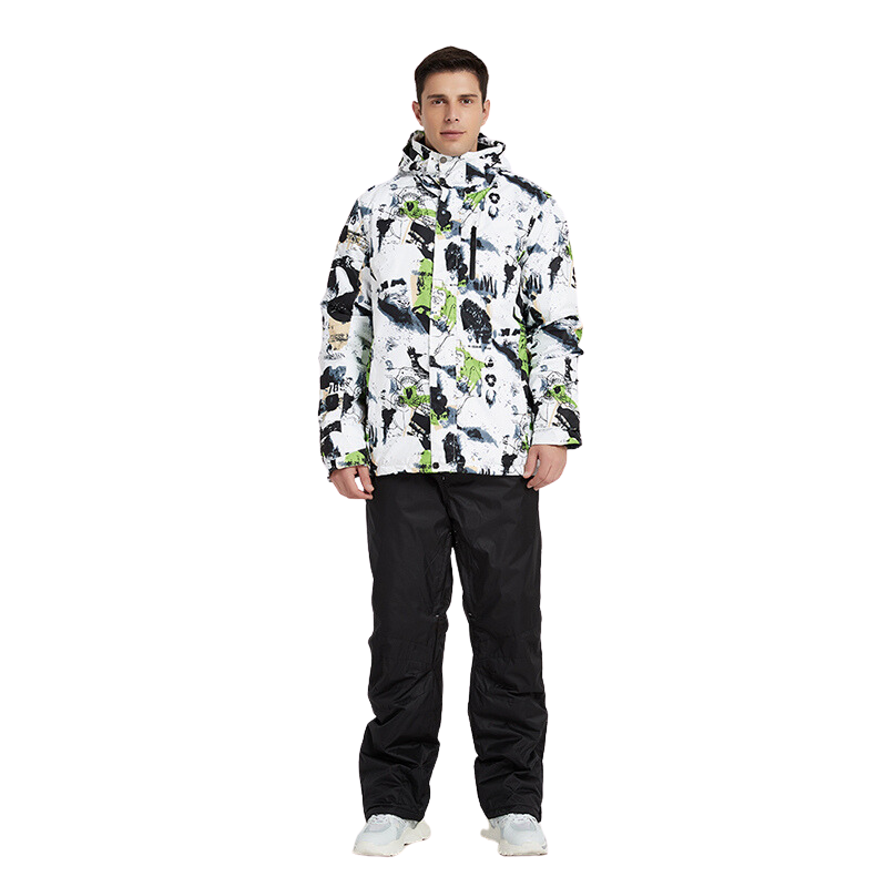Combinaison ski homme ensemble respirant coloré – Image 3