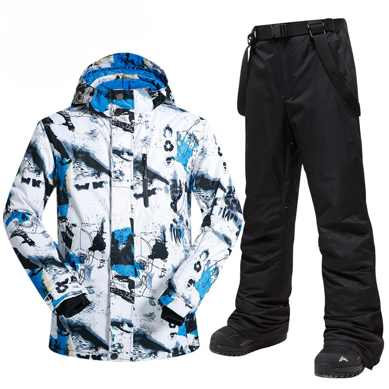 Combinaison ski homme ensemble respirant coloré – Image 7