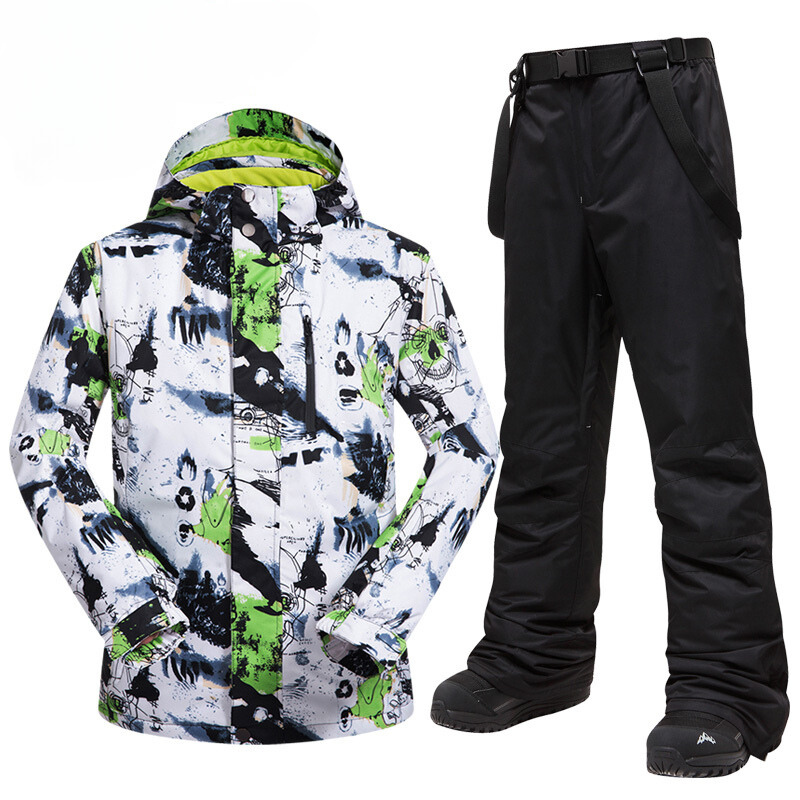 Combinaison ski homme ensemble respirant coloré – Image 6