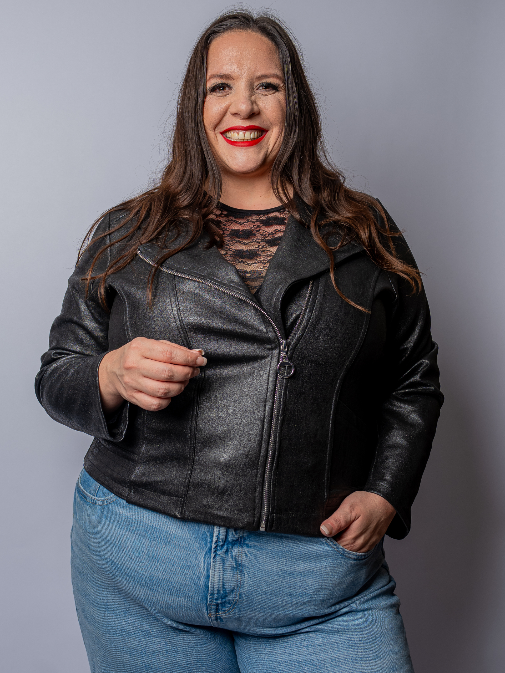 Perfecto noir effet vieilli brillant – Image 2