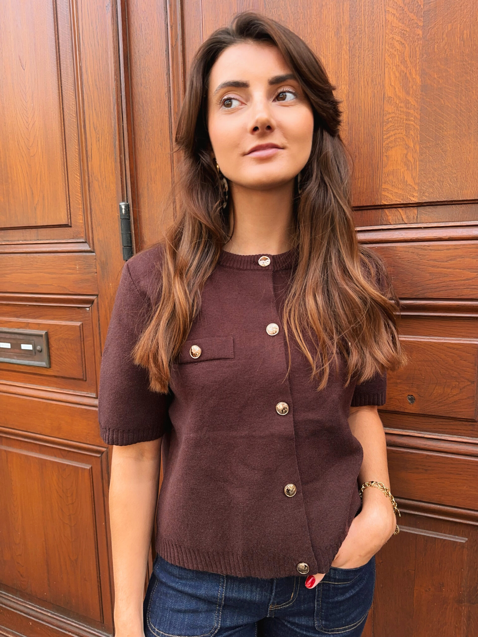 Gilet Carla Café – Image 2