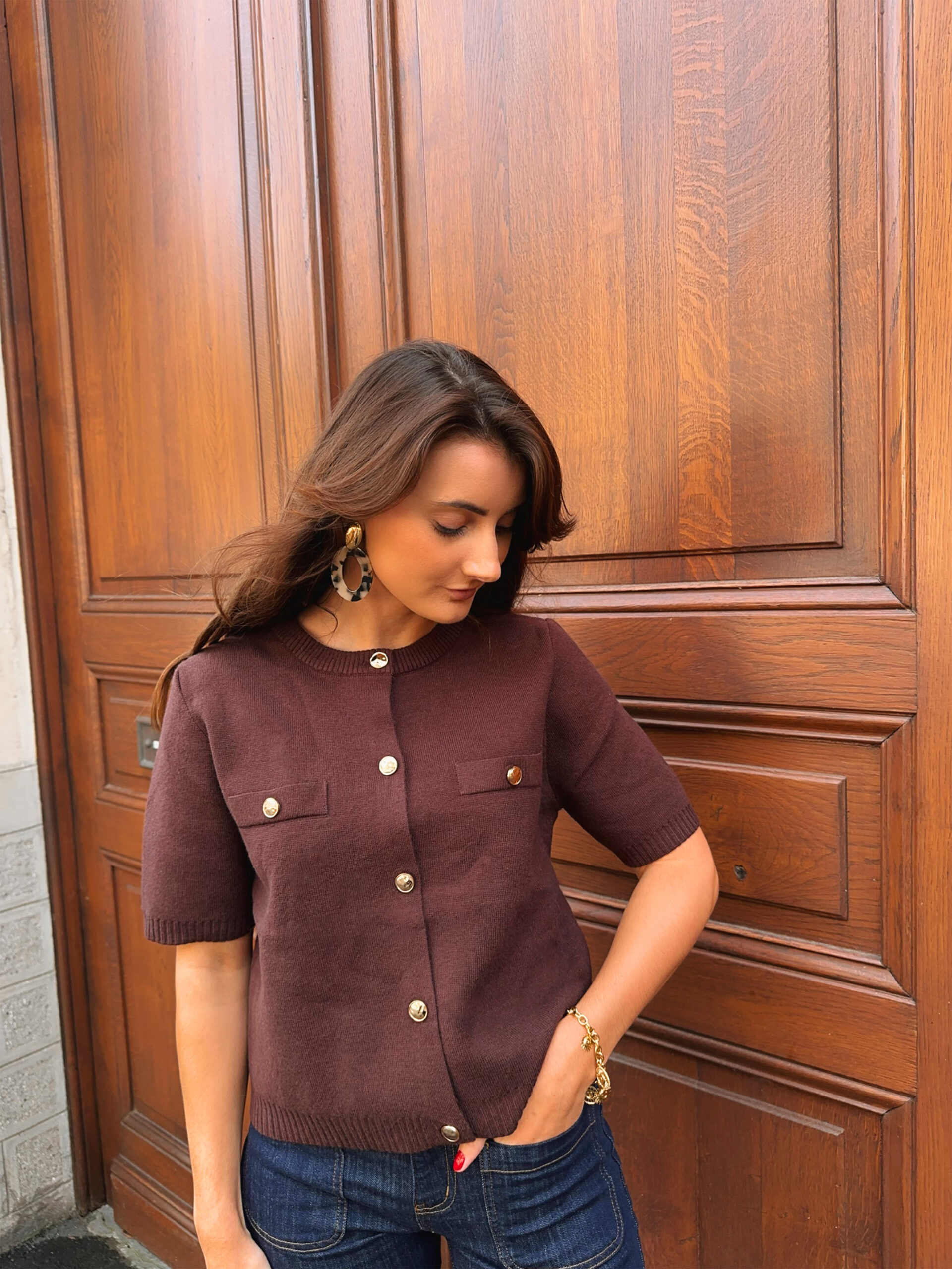 Gilet Carla Café – Image 4