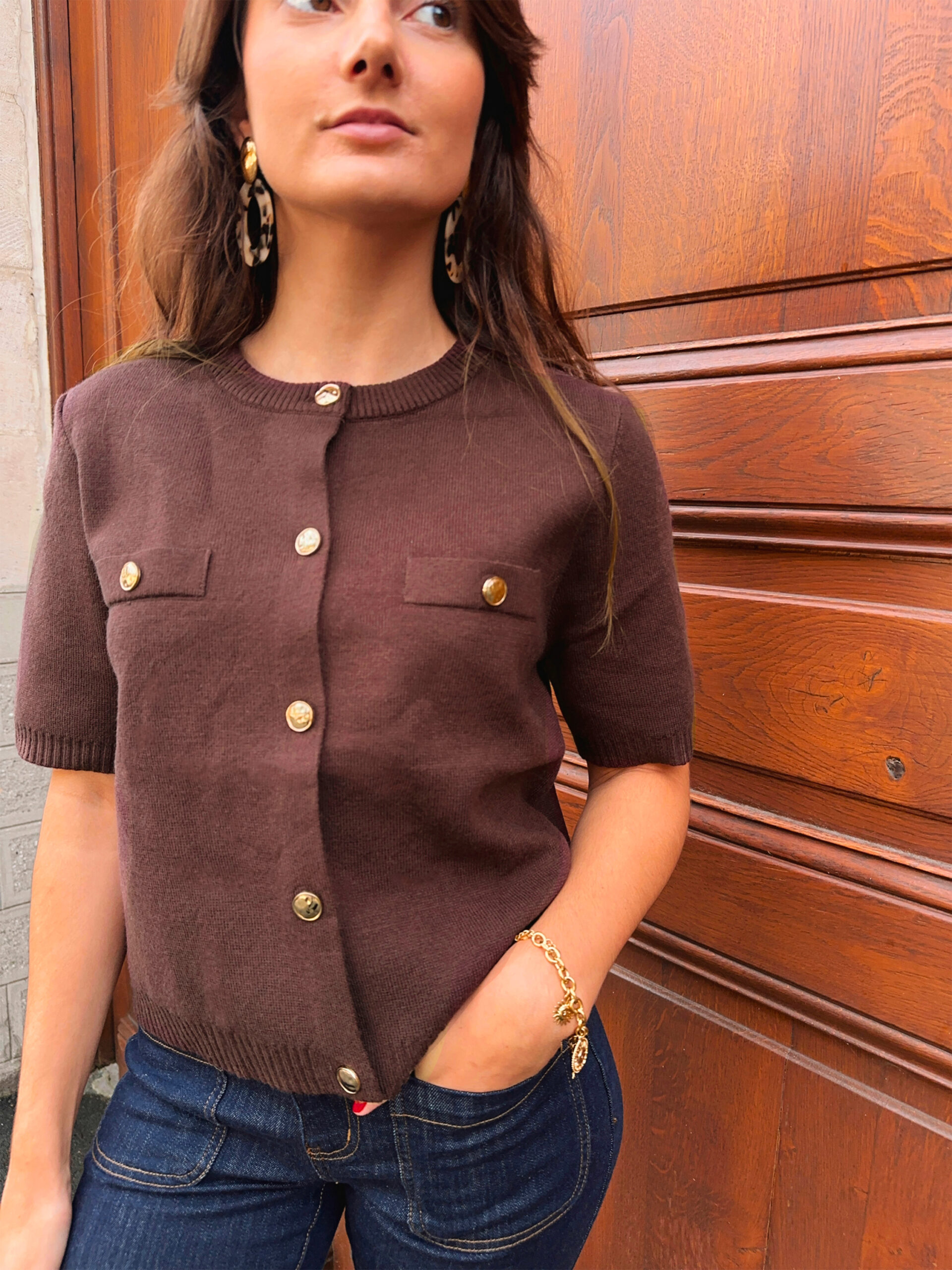 Gilet Carla Café – Image 3