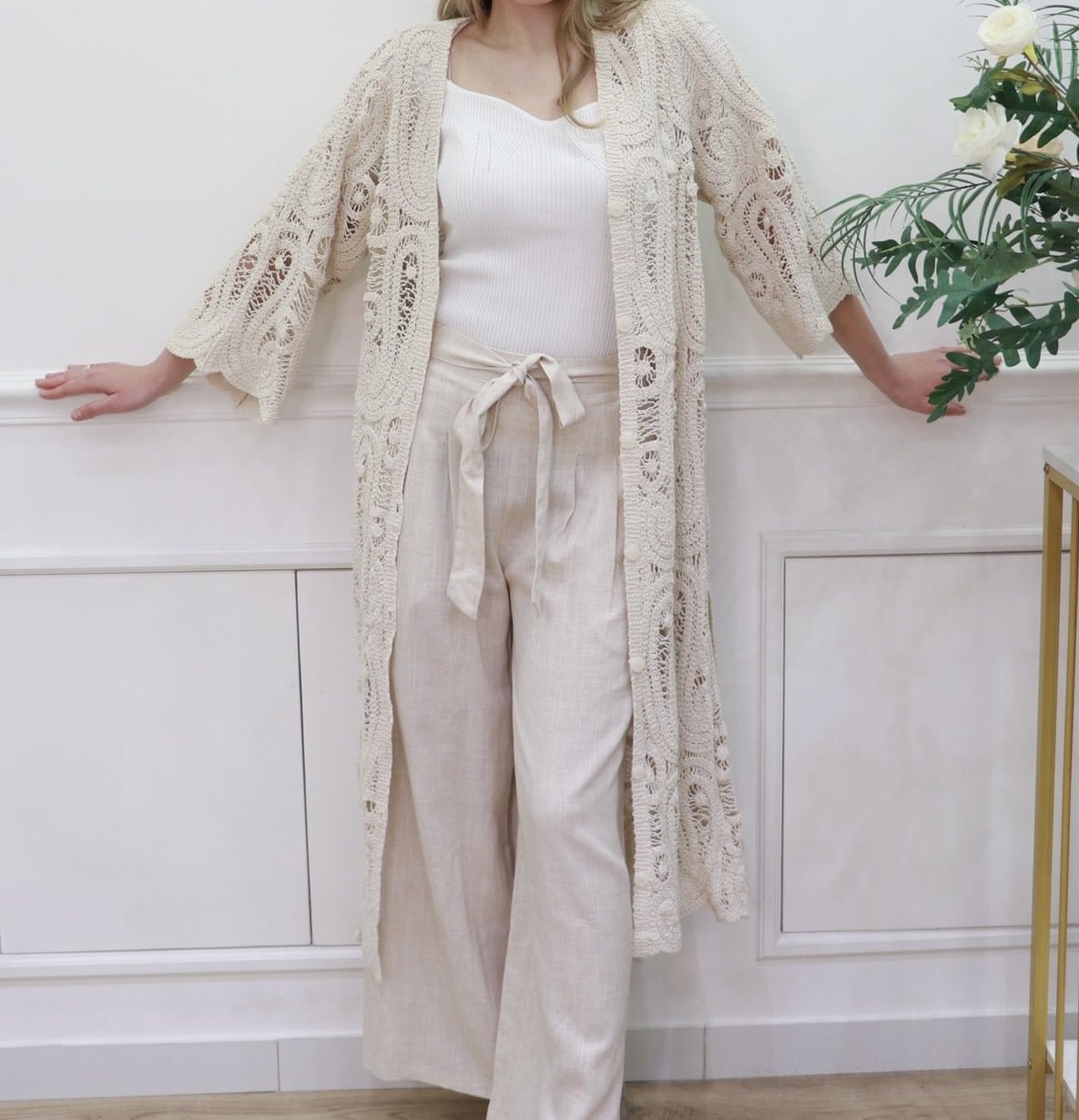 Long gilet en crochet – Image 4
