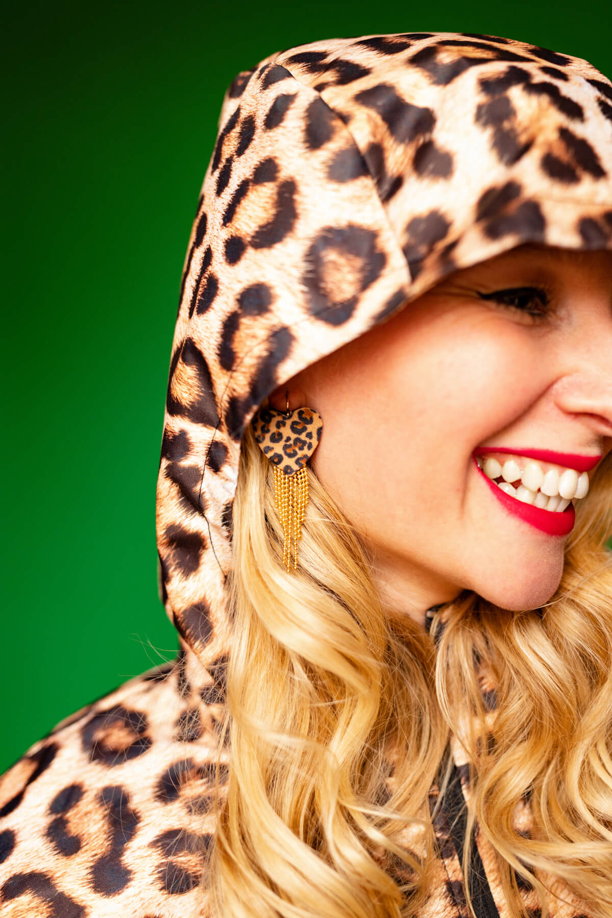 Boucles d’oreilles Gatsby léopard – Image 5