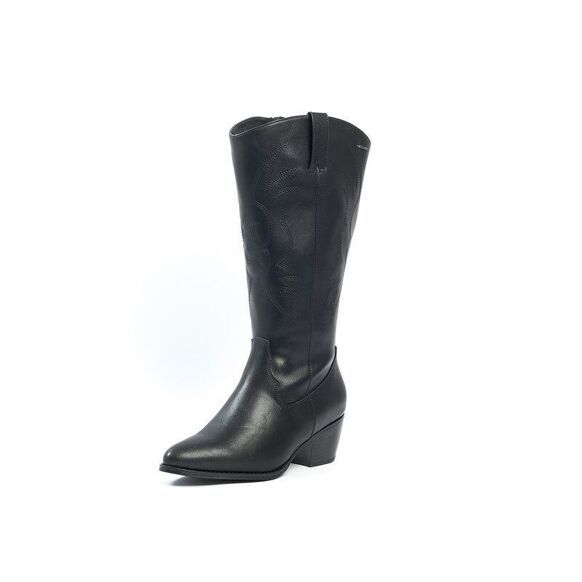 Bottes mollets larges Irina noires vario 2XL/3XL Gabylou
