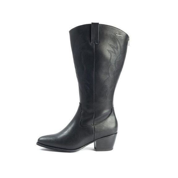 Bottes mollets larges Irina noires vario 2XL/3XL Gabylou – Image 2