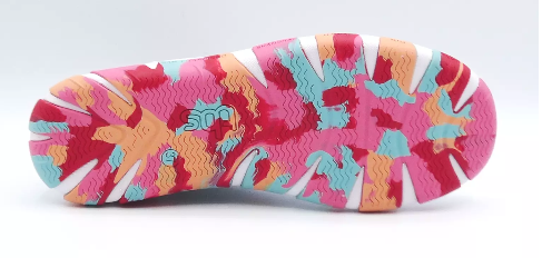 Tennis cuir femme Lacet Talon plat Coloris blanc/camouflage TBS Jazaru – Image 5