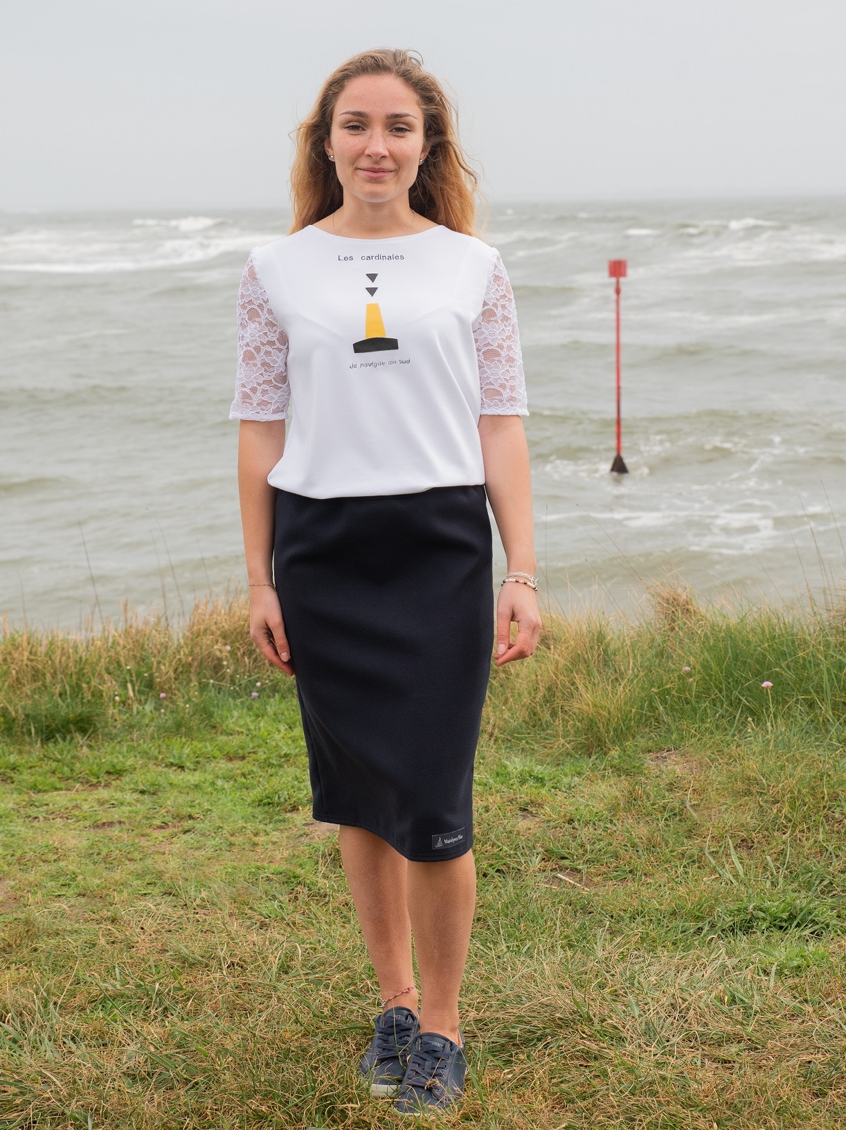 Jupe droite en laine – Image 4