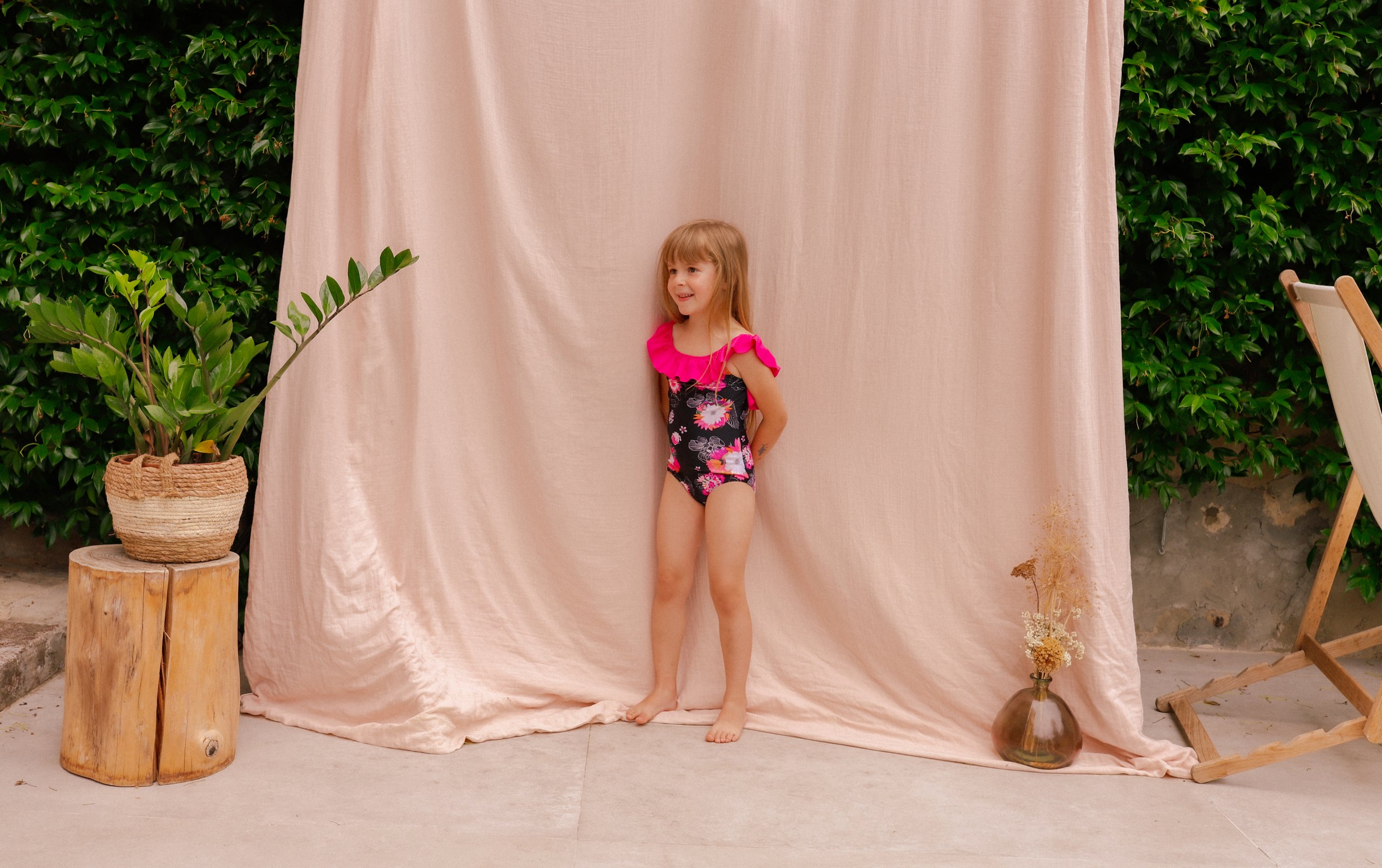 Le maillot 1 pièce fleuri matchy matchy pour enfant – Image 2