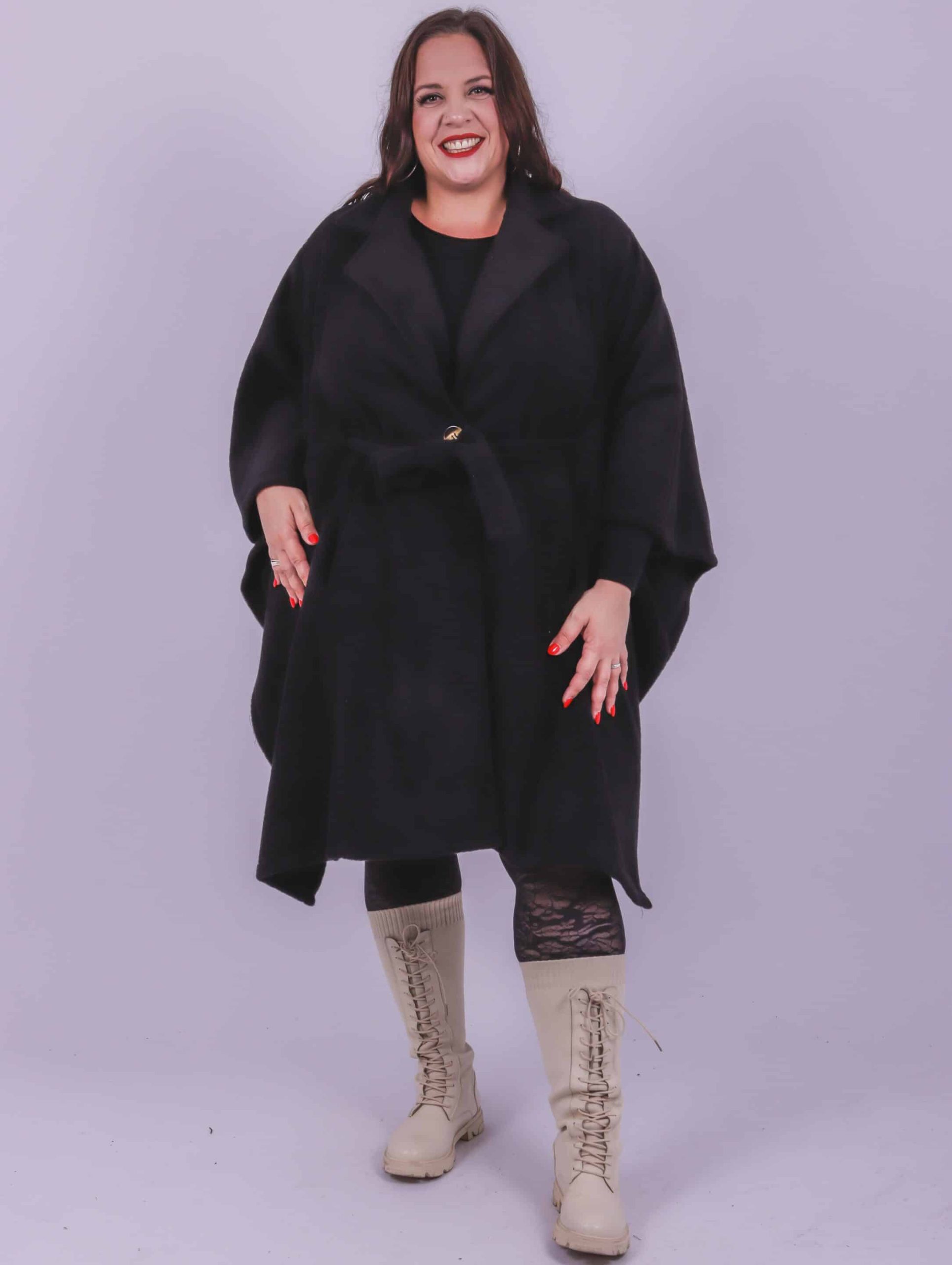 Manteau cape façon laine – Image 8