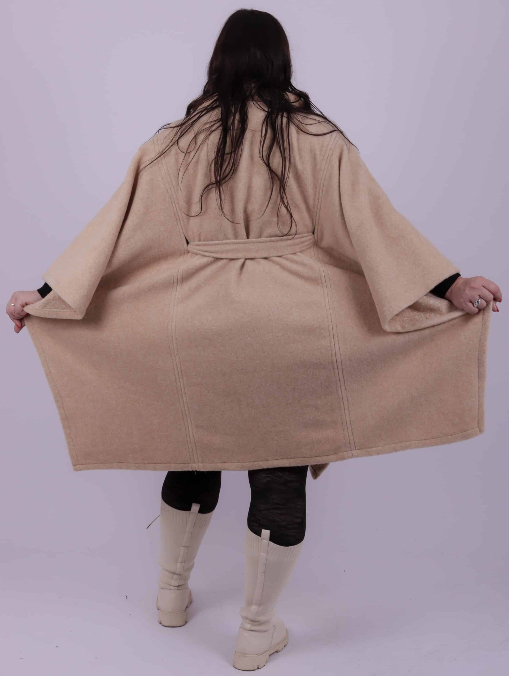 Manteau cape façon laine – Image 5