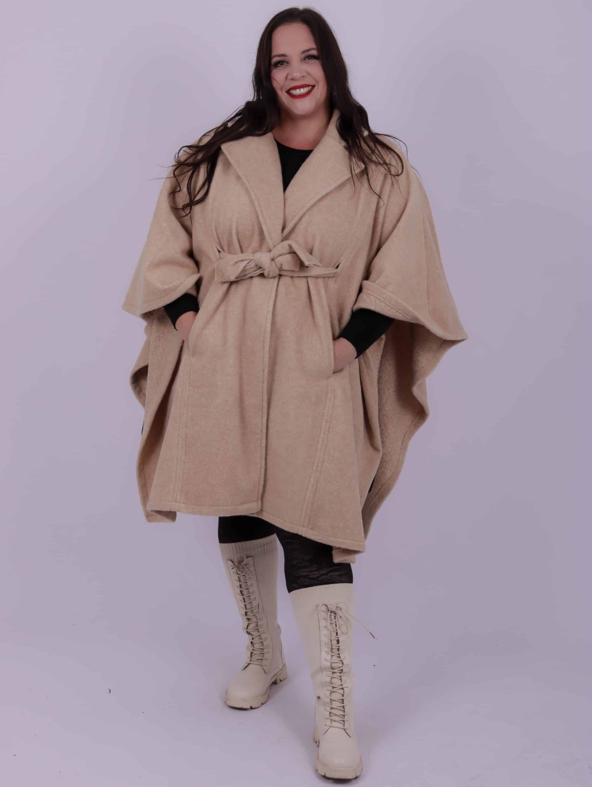 Manteau cape façon laine – Image 2