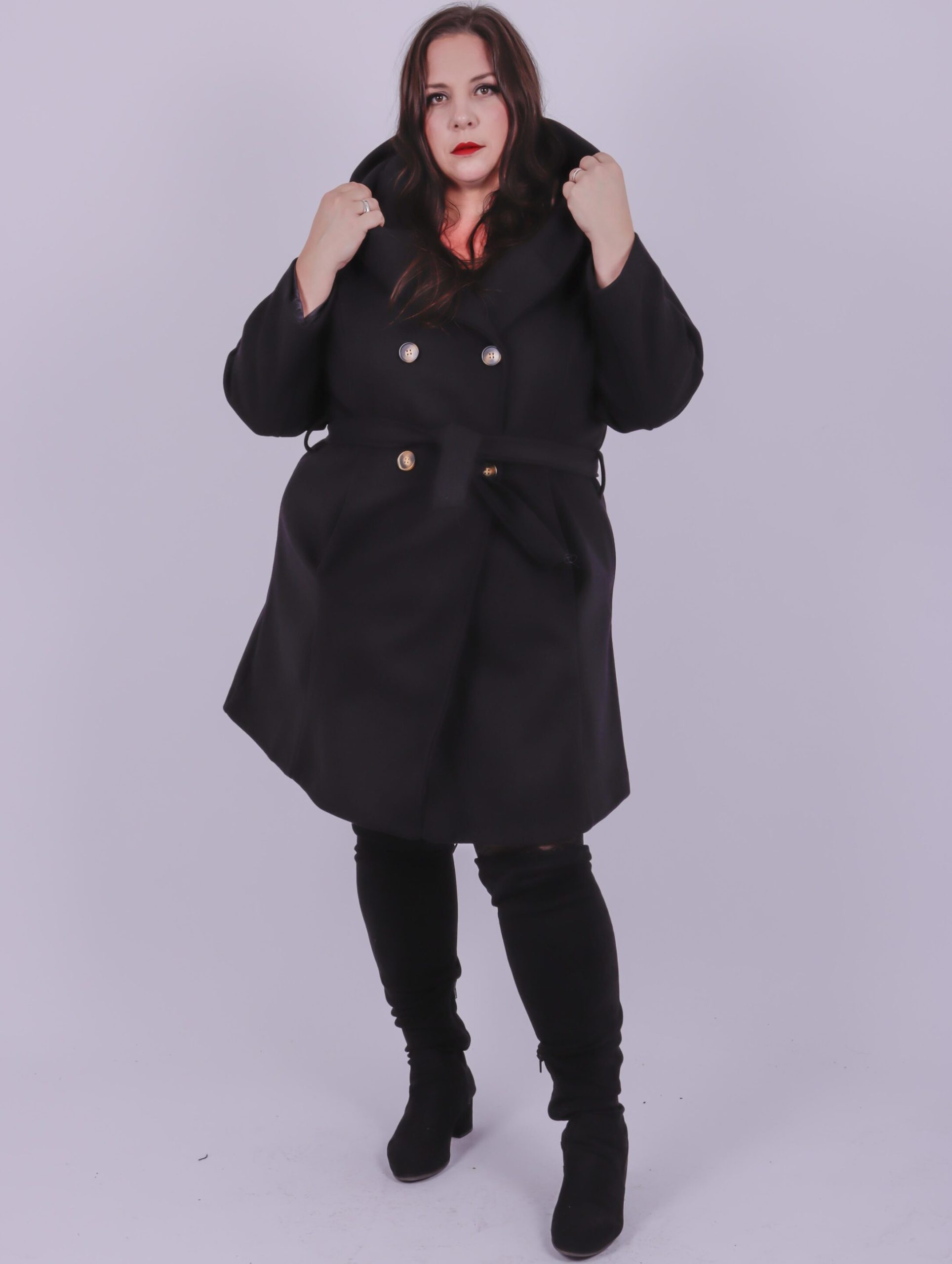 Manteau laine à capuche – Image 2