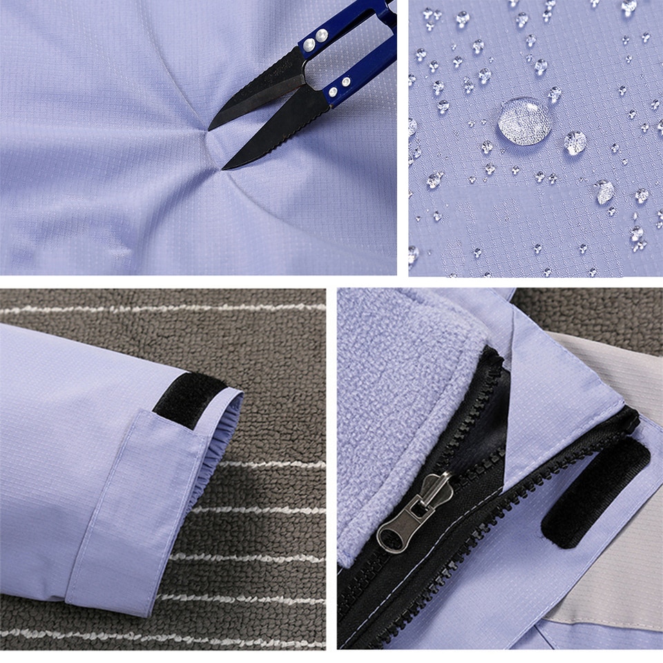 Manteau ski femme avec doublure polaire détachable – Image 2